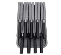 Portacoltelli - Portacoltelli Da Cucina Di Alta Qualità Con Base Antiscivolo, Supporto Per Posate Resistente | Organizer Universale Per Taglierini Per Cucina, Piano Di Lavoro, Cassetto, Soluzione Di A