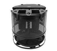 Portacoltelli rotante in metallo con vassoio di scarico, multifunzione, con 4 ganci rimovibili per piano di lavoro