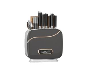 Portacoltelli sterilizzatore UV multifunzionale a parete con coltello per asciugatura e macchina per riporre e sterilizzare le bacchette,Grey