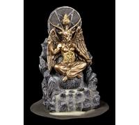 Portacone Di Incenso Backflow - Statua Di Baphomet Diavolo Satanasso Altar