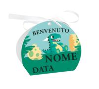 Portaconfetti Personalizzati - BABY DINO - Scatoline con nastrino