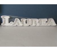 PORTACONFETTI POLISTIROLO Scritta Laurea Lettere Altezza 15 cm Doppie e Resistenti Decorazione Party Festa