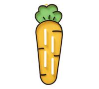 Portacoperchio per padella - Griglia in silicone antiscivolo a forma di carota da 24x8 cm, simpatico supporto per organizer da cucina resistente al calore, tappetino di asciugatura per scolapiatti, ta