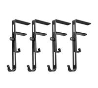 Portacorona - Set di 4 supporti decorativi per caminetto, supporto decorazione corona appartamento Natale balcone finestra recinzione terrazza