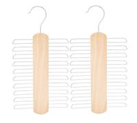 Portacravatte,2 pezzi di Portacravatte in Legno Armadio Cravatte Appendi Portacravatte ,Organizer per Cravatte, Portacravatte Girevoli,Gancio con 20 Barre Porta Cravatte,Organizer per Cravatte