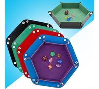 Portadadi in legno per giocatori che apprezzano e utilità nei loro accessori da tavolo per il gioco quotidiano e settimanale (marrone)