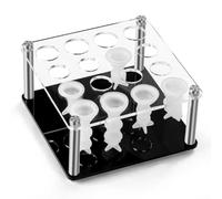 Portadama in Acrilico con 6 Stampi in Silicone Base Rinforzata | Materiale per trasparente per monitoraggio per facile montaggio a per vite per ideale per resina Misura