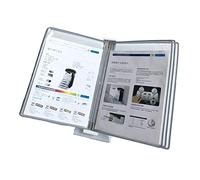 portadepliant con sfogliatura automatica, Guida operativa for l'installazione a parete dell'officina di fabbrica, 5 tasche espositive fronte-retro(Gray)