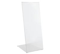 Portadepliant da Tavolo a L Lebez - 10x21 cm - 80983 (Trasparente Conf. 6)
