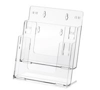 Portadepliant da Tavolo o Parete Componibile Lebez - 3 Tasche A5 - 5031 (Traspar