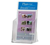 Portadepliant da tavolo o parete Q-Connect in polistirolo trasparente A4 KF04185