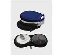 Portadischi per auto/DVD - Organizer portatile compatto in Oxford con chiusura lampo, nero, ideale per auto, casa e viaggi, scatola di archiviazione CD/DVD da 20 slot, molletta portatile per CD con ch