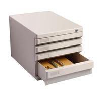 Portadocumenti A 4/5 Ripiani, Portadocumenti Da Scrivania Con Serratura Cassetti Contenitore Portadocumenti Formato A4 Per Ufficio E Casa Organizer Per Documenti Scrivania(Gris,4-layers)