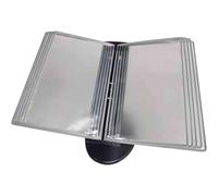 Portadocumenti a ribalta da parete in PVC opaco da scrivania | Riferimento for ufficio multicolore: 10 tasche espositive A4(G)