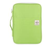 Portadocumenti A4, Cartella Multifunzione File Portfolio Organizer da Viaggio Impermeabile da Viaggio con Cerniera per Notebook Note Penne Biglietti da Visita[Verde]