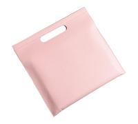 Portadocumenti A4 in Pelle PU Portadocumenti in pelle for ufficio, formato A4, grande capacità, borsa sottile, borsa magnetica for tablet, compleanno(Pink)
