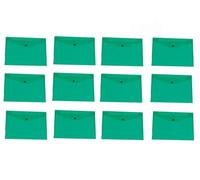 Portadocumenti con bottone Q-Connect A4 ppl verde KF03597-12 pezzi.