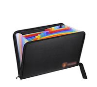 Portadocumenti con cerniera, Borsa portadocumenti A6 resistente al fuoco e all'acqua, Cartella importanti(Multicolor)