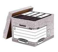 Portadocumenti contenitore Fellowes Bankers - assemblaggio automatico FastFold - certificazione FSC di cartone riciclato - colo NEW