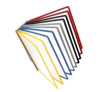 Portadocumenti da parete, 20 tasche espositive bifacciali, portadocumenti di riferimento Flip and Find, for esposizione e archiviazione in ufficio documenti A4