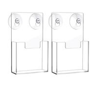 Portadocumenti Da Parete - Set Di 2 Espositori Trasparenti Per Opuscoli, Design A | Organizzatore Di Volantini In Acrilico Per Uffici Aziendali, Negozi, Marketing, Accoglienza, Aree Pubblicita