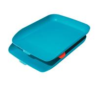 Portadocumenti da scrivania A4 Leitz Cosy - Set di 2 vassoi blu