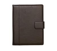 Portadocumenti in 100% Vera Pelle Pieno Fiore Martellata - Fatto a Mano in Italia da Esperti Artigiani - Spazioso e Sicuro, Perfetto per Riunioni e Lezioni - con Chiusura Magnetica - Marrone Scuro