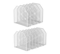 Portadocumenti in metallo - Organizzatore di file e libri da scrivania, scatola portaoggetti regolabile per carichi pesanti | Organizzatore di cartelle in metallo | Libro di studio in classe a 5 scomp