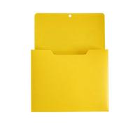 Portadocumenti magnetico con parte superiore aperta, formato lettera, | Contenitore per documenti con montaggio a parete con apertura superiore per armadietto per frigorifero, , ufficio (giallo)