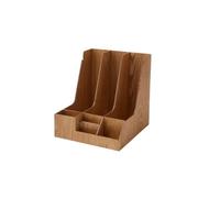 Portadocumenti Organizzatore di file da scrivania con 3 scomparti verticali for carta, riviste, letteratura, documenti Scrivania(Natural)