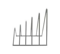 Portadocumenti Organizzatore for cartelle portadocumenti antiscivolo, scaffale triangolare for libri, organizer for ufficio ricette Scrivania(Grijs)