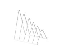 Portadocumenti Organizzatore for cartelle portadocumenti antiscivolo, scaffale triangolare for libri, organizer for ufficio ricette(WHITE)