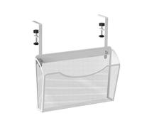 Portadocumenti Organizzatore for cartelle portadocumenti da scrivania, da appendere sotto la scrivania, for riviste, documenti A4(White)