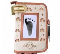 Portadocumenti per bambini, impermeabile, personalizzabile, porta penna e tasca trasparente, ideale per gravidanza, ospedale e viaggi, regalo per primi genitori (terracotta)