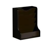Portadocumenti Portariviste verticale da scrivania a 5 tasche for accessori da ufficio e cancelleria(Black)