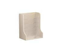 Portadocumenti Portariviste verticale da scrivania a 5 tasche for accessori ufficio e cancelleria Scrivania(Bianco)