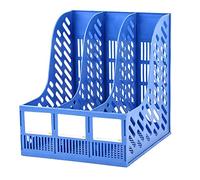 Portadocumenti Portariviste verticale Pieghevole a 3 scomparti Organizzatore in plastica for portariviste da ufficio scolastico scrivania