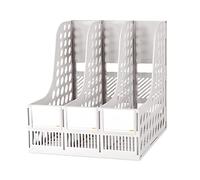 Portadocumenti Portariviste verticale Pieghevole a 3 scomparti Organizzatore in plastica for portariviste da ufficio scolastico scrivania