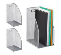 Portadocumenti verticale in metallo Organizer da scrivania contenitore documenti
