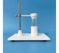 Portaelettrodo da laboratorio con tazza for elettrolisi da 25 ml - Dispositivo in acciaio inossidabile e PTFE for esperimenti di elettrolisi