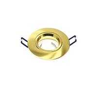 PORTAFARETTO DA INCASSO TONDO SUPPORTO ORIENTABILE PORTA FARETTO GU10 P12 ORO