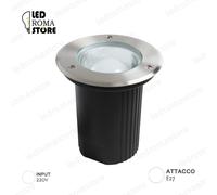 PORTAFARETTO FARETTO LED CARRABILE ESTERNO E27 MAX 40W LAMPADA NON INCLUSA
