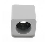 Portafaretto fisso per faretto Cobfix 10W da superfice 105x105mm Bianco Quadrato 1 posto M LEDME