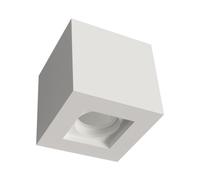 Portafaretto Gesso GU10 a Soffito Plafoniera Cubo 11x11 CSF C100