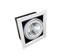 Portafaretto ghiera AR111 Orientabile 20w Completa di 1 Faretto F99-AR111-L78