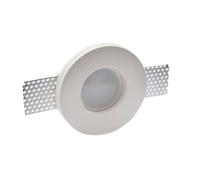 Portafaretto GU10 e MR16 in Gesso Pitturabile Tondo Ø95mm