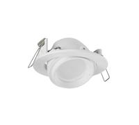 Portafaretto GU10 e MR16 Orientabile Tondo Foro Ø95mm Bianco