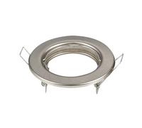 Portafaretto GU10 / MR16 da incasso 80mm Nickel satinato Rotondo Confezione 2pz Aigostar