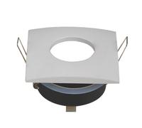 Portafaretto GU10 / MR16 da incasso 84x84mm Bianco Quadrato Aigostar