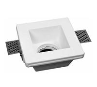 Portafaretto Incasso Gesso a Scomparsa Quadrato 120x120mm Supporto Faretti